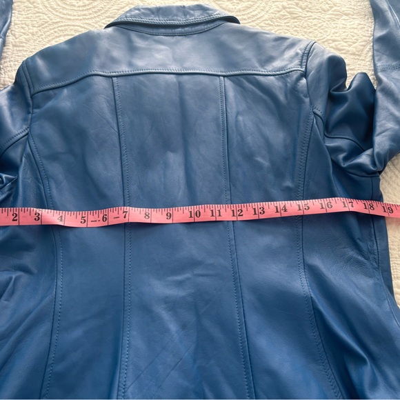 COPY - New! 💙 Lambskin Leather Motorcycle Jacket twiggy - Picture 9 of 11